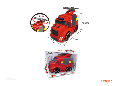 F/P FIRE FIGHTING TRUCK W/LIGHT/SOUND/3*AG13 BATTERIES