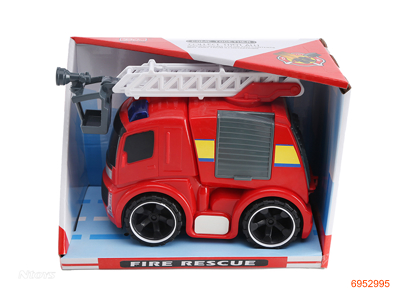 F/P FIRE ENGINE, W/LIGHT/SOUND/3*AG13 BATTERIES