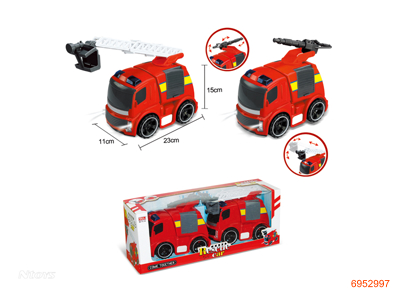 F/P FIRE FIGHTING TRUCK W/LIGHT/MUSIC/2*3AG13 BATTERIES