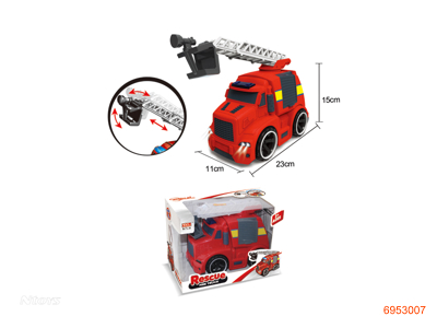 F/P FIRE FIGHTING TRUCK W/LIGHT/SOUND/3*AG13 BATTERIES