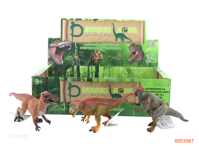 DINOSAUR.12PCS/BOX 6ASTD