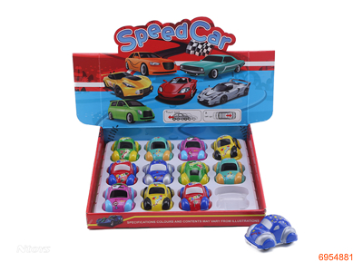 P/B CAR 12PCS/DISPLAY BOX 6COLOUR