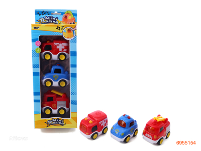 FREE WHEEL CAR 3PCS