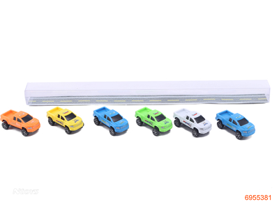 FREE WHEEL CAR 6PCS 6COLOUR