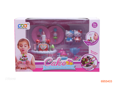 CAKE SET W/LIGHT/MUSIC/RECORD W/O 3*AA BATTERIES