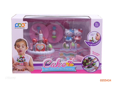 CAKE SET W/LIGHT/MUSIC/RECORD W/O 3*AA BATTERIES