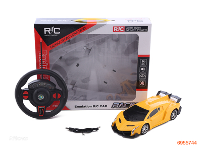 1:16 4CHANNEL R/C CAR W/LIGHT/3.7V CHARGING BATTERIES INCAR/USB W/O 2*AA BATTERIES IN CONTROLLER 2COLOUR