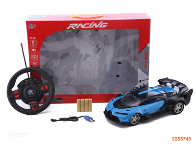 1:14 4CHANNEL R/C CAR W/4.8V CHARGING BATTERIES IN CAR/USB W/O 2*AA BATTERIES IN CONTROLLER 2COLOUR