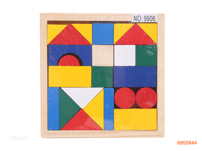 WOODEN 24PCS PUZZLE BLOCK