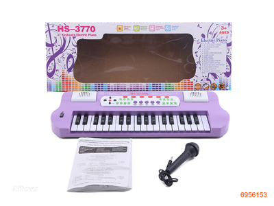 37KEYS ELECTRIC KEYBOARD W/MICROPHONE W/O 4AA BATTERIES