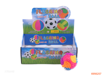 10CM BALLS W/FLICKER 6PCS/DISPLAY BOX W/3*AG10 BATTERIES IN EACH BALL