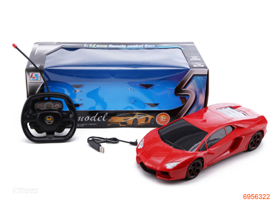 1:18 4CHANNELS R/C CAR W/LIGHT/3.6V CHARGING BATTERIES IN CAR W/USB W/O 2*AA BATTERIES IN CONTROLLER 2COLOUR