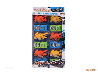 P/B MOTOCYCLE+P/B CAR 12PCS