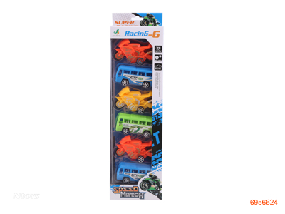 P/B MOTOCYCLE+P/B BUS 6PCS