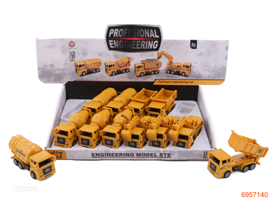 P/B CONSTRUCTION ENGINE 12PCS/DISPLAY BOX 4ASTD