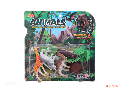 6PCS ANIMAL SET