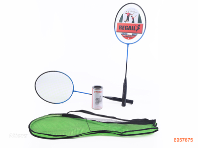 BADMINTON RACKETS W/1BARREL BALLS