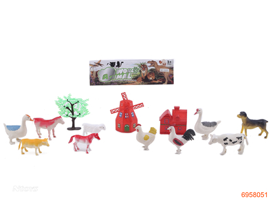 10PCS ANIMAL SET