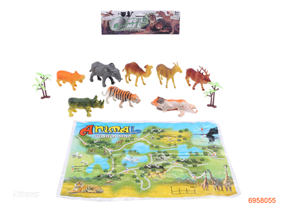 8PCS ANIMAL SET