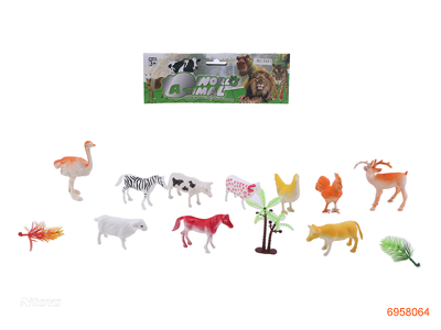 10PCS ANIMAL SET