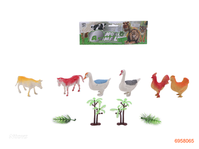 6PCS ANIMAL SET