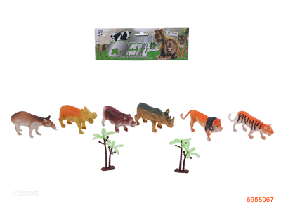 6PCS ANIMAL SET