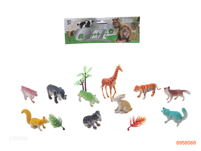 10PCS ANIMAL SET