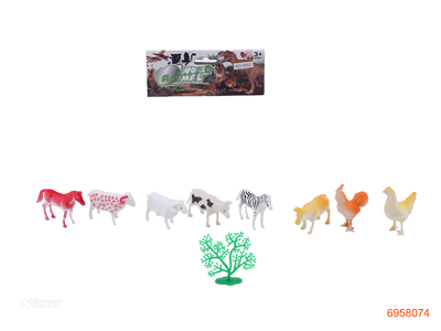 8PCS ANIMAL SET