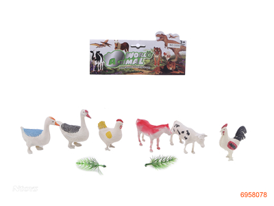 6PCS ANIMAL SET