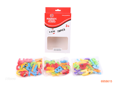 MAGNETISM LETTER+NUMBER 78PCS 3ASTD