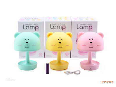 LAMP W/USB/1*1*18650 BATTERIES 3COLOURS