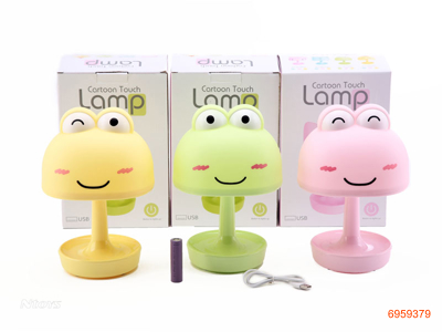 LAMP W/USB/1*1*18650 BATTERIES 3COLOURS