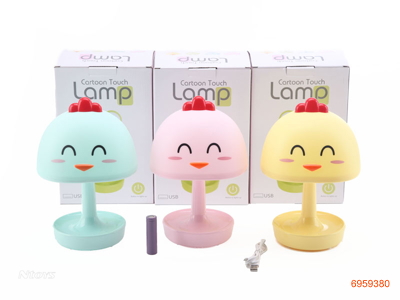 LAMP W/USB/1*1*18650 BATTERIES 3COLOURS