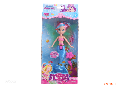 MERMAID W/LIGHT W/2AG3 BUTTON BATTERIES 2COLOUR