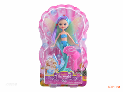 MERMAID W/LIGHT W/2AG3 BUTTON BATTERIES 2COLOUR