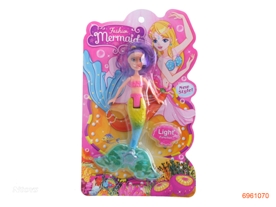 MERMAID W/LIGHT W/2AG3 BUTTON BATTERIES 2COLOUR