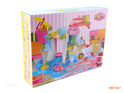 PLASTICINE,PAIR SET ICE CREAM MAKER FOR 2 PERSONS