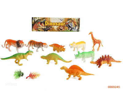 DINOSAUR AND ANIMAL SET