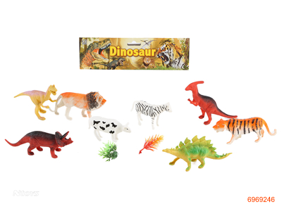 DINOSAUR AND ANIMAL SET