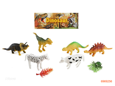 DINOSAUR AND ANIMAL SET