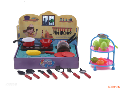 KITCHEN SET W/LIGHT/SOUND,W/O 3*AA BATTERY