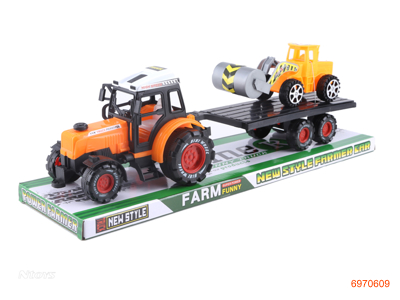 F/P FARM TRUCK W/CAR 2COLOUR