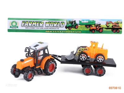 F/P FARM TRUCK W/CAR 2COLOUR