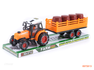 F/P FARM TRUCK W/OIL DRUM 2COLOUR