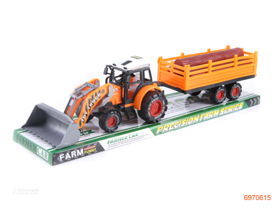 F/P CONSTRUCTION ENGINE TRUCK W/WOOD 2ASTD 2COLOUR