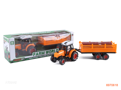 F/P FARM TRUCK W/WOOD 2COLOUR