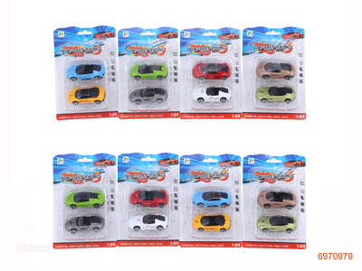 FREE WHEEL DIE-CAST CAR 2PCS 16ASTD 8COLOUR