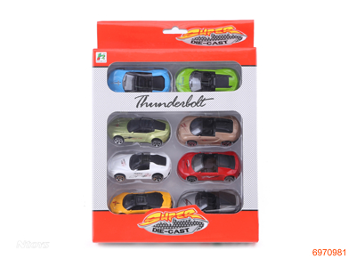 1：64 FREE WHEEL DIE-CAST CAR 8PCS 16ASTD 8COLOUR