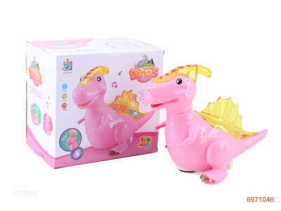 B/O 3D CARTOON DINOSAUR,W/LIGHT/MUSIC,W/O 3AA BATTERIES