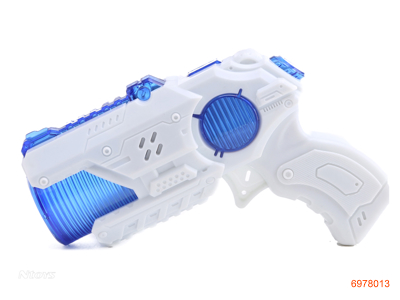 VIBRANT GUN W/IC/LIGHT W/O 2*AAA BATTERIES 4COLOR